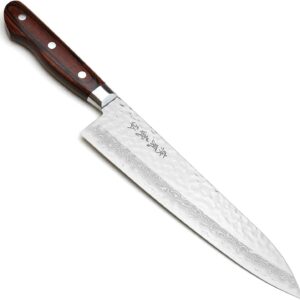 Yoshihiro VG10 16 Layer Hammered Damascus Gyuto Japanese Chefs Knife (8.25» (210mm))