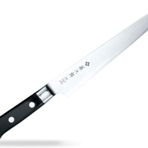 Tojiro F-826 Carving Knife, 8.3 inches (210 mm), Japan Cobalt Alloy Steel, Double-edged, For Dismantling Meat, Carving Block Meat, DP Cobalt Alloy Steel Interrupt, With Base