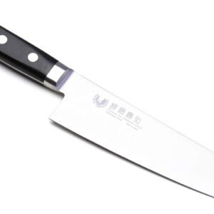 Yoshihiro INOX AUS10 Stain-Resistant Steel Ice Hardened Santoku Multipurpose Chef Knife (7» (180mm))
