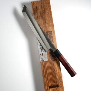 13 Inch Sakimaru Takobiki Knife, AUS10 High Carbon Stainless Steel, Double Bevel