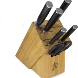 Shun Classic 7 Piece Block Set & Bamboo Block