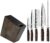 Shun Premier 6 Piece Block Set, Includes 8″ Chef, 4″ Paring, 5.5″ Nakiri, 6.5″ Utility Knives, Honing Steel & 8-Slot Angled Knife Block, Handcrafted Japanese Knife Set, Pakkawood Handles